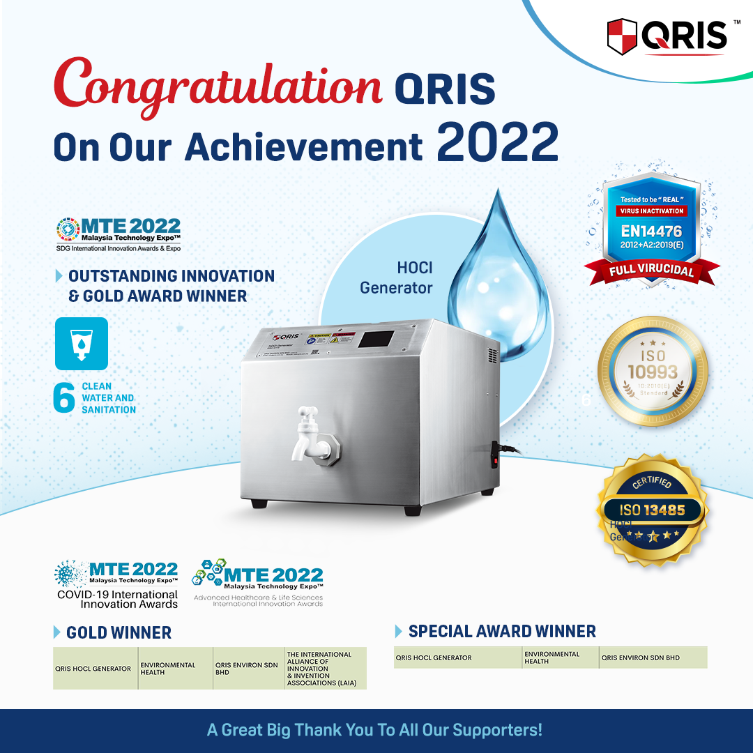 QRIS 2022 achievement and award graphic