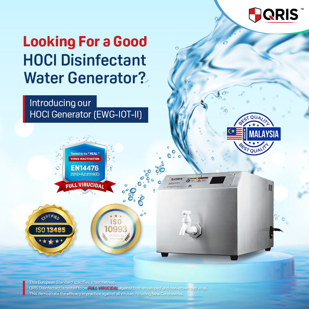 QRIS HOCl generator product graphic